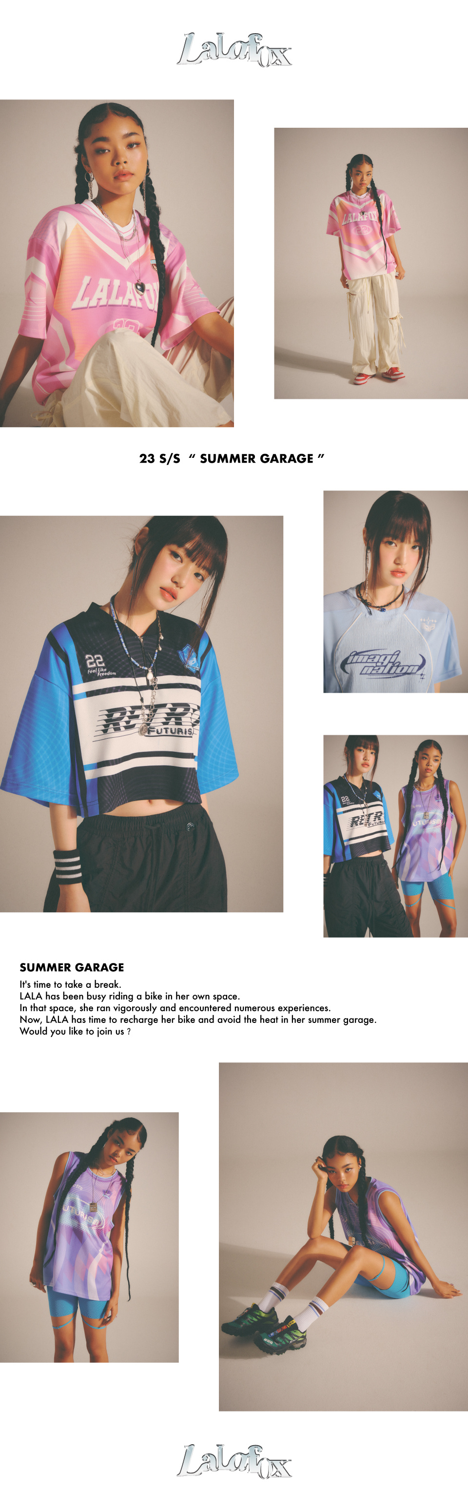 셀럽착용]LALA SPORTY OVERSIZED JERSEY T-SHIRT 1/2 BP2CH006
